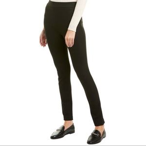 THEORY Zip Hem Black High Waisted Leggings Pants